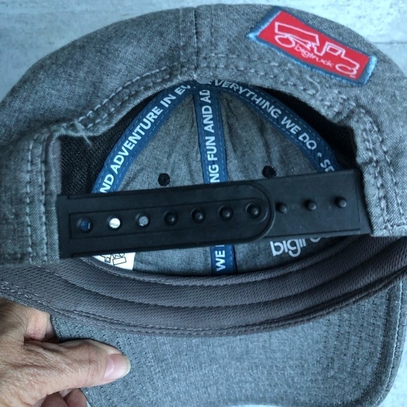 Big Truck Trucker Hat Chambray Gunmetal Grey Snap Back - Picture 5 of 10